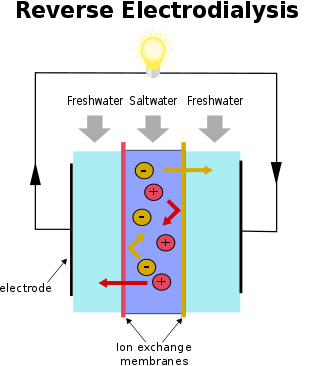 reverse electrodialysis diagram